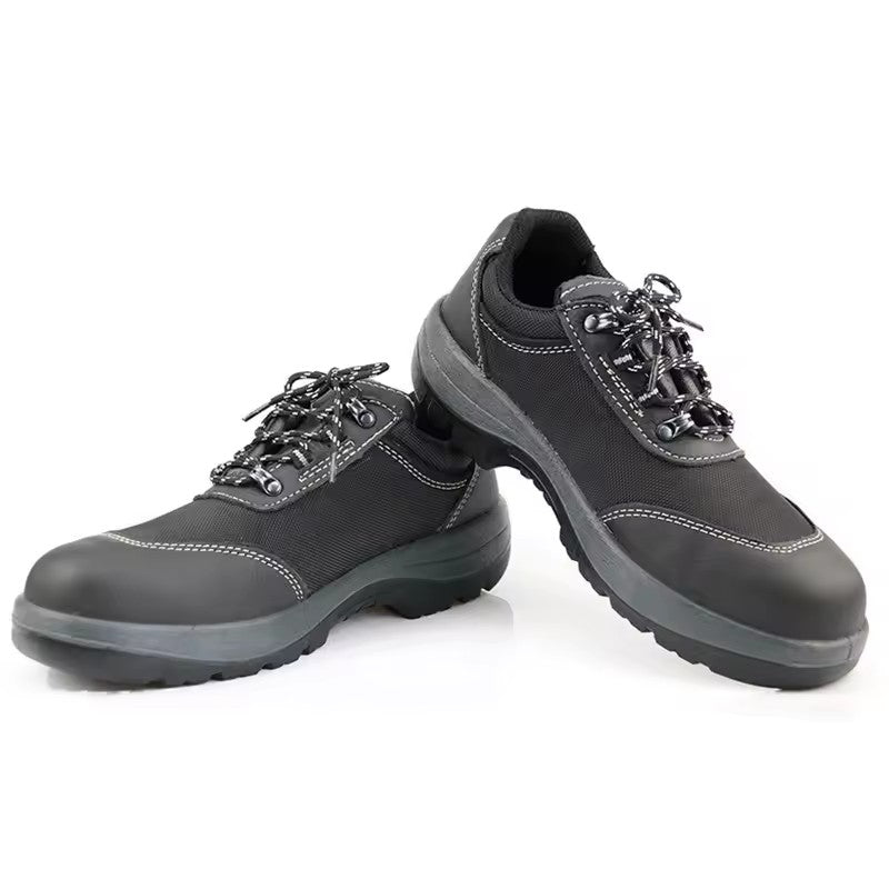 Smash-proof And Puncture-proof Labor Safety Shoes Men's Summer Fly-woven Breathable And Wear-resistant Construction Shoes