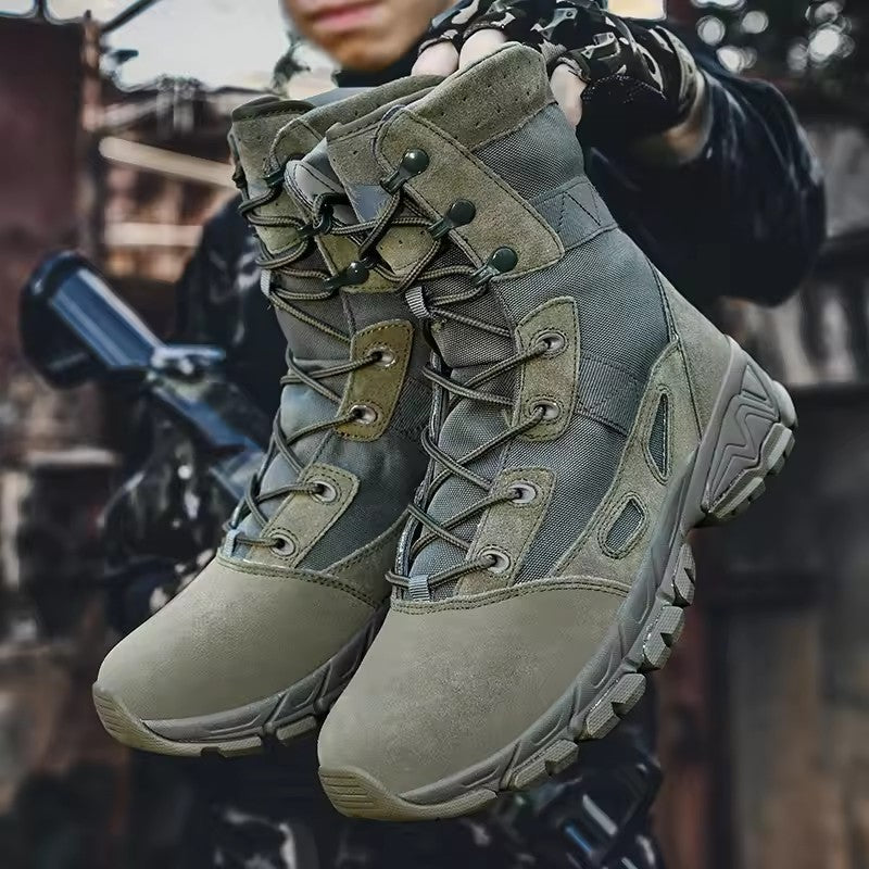 Wholesale High Quality Steel Toe Anti-smashing Indestructible Safety Shoes Waterproof Work Boots For Men