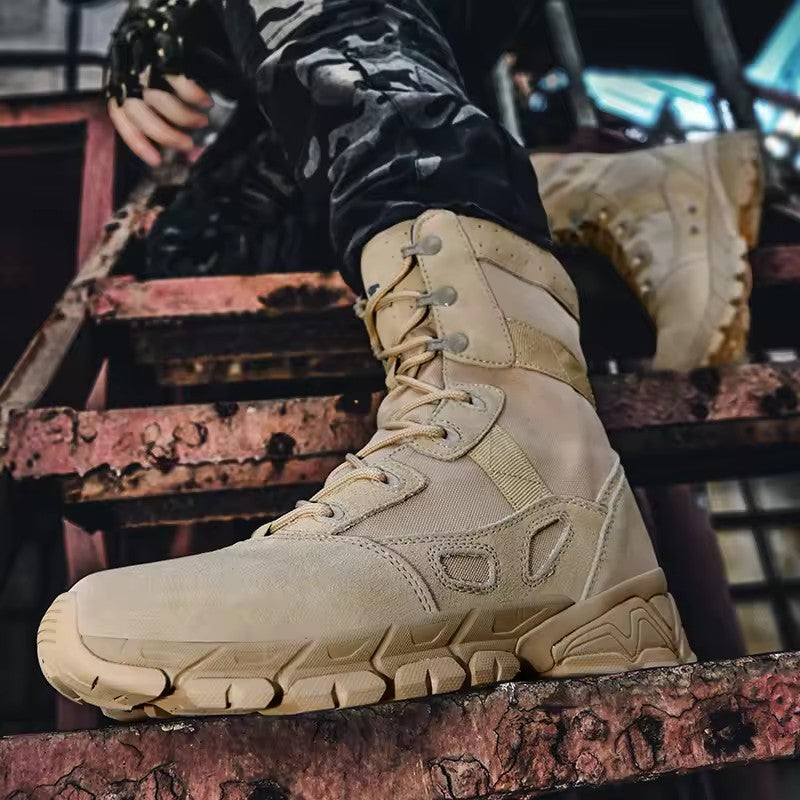 Wholesale High Quality Steel Toe Anti-smashing Indestructible Safety Shoes Waterproof Work Boots For Men