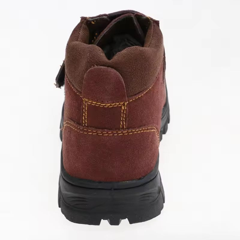 Steel Toe Work Shoes Men's Anti-slip Protective Construction Anti-smashing Safety Shoes