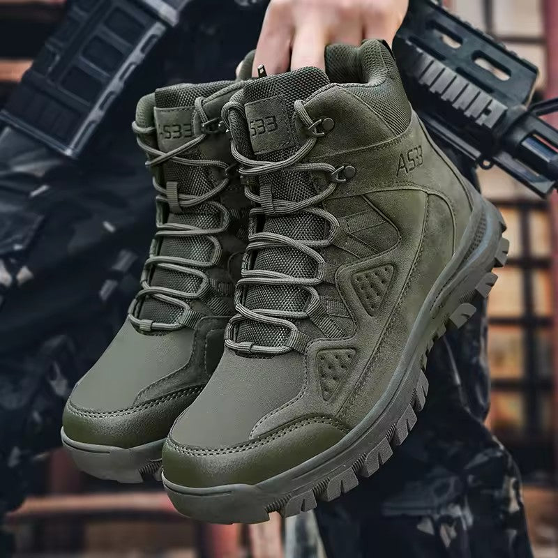 High Quality Tactical Combat Boots Breathable Wear-resistant Lightweight Training Hiking Outdoor Shoes