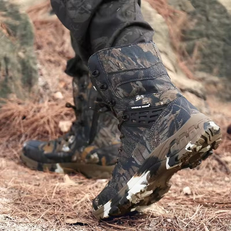 High Quality Waterproof Desert Outdoor Hiking Tactical Combat Boot For Man