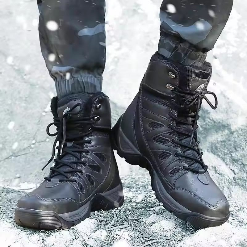 High Cut Tactical Boots Black Outdoor Combat Shoes Breathable Hiking Boots For Women And Men
