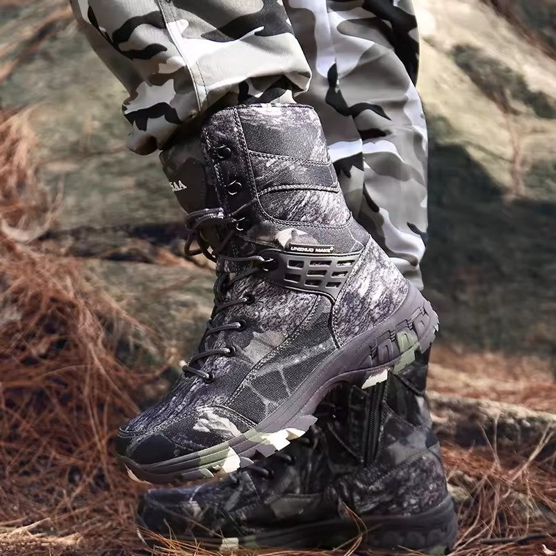 High Quality Waterproof Desert Outdoor Hiking Tactical Combat Boot For Man