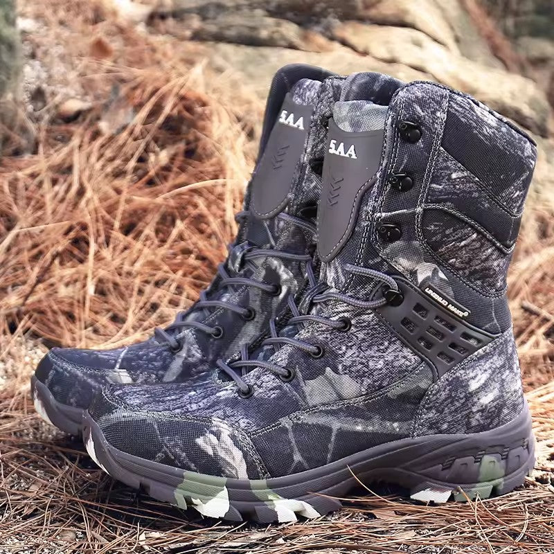 High Quality Waterproof Desert Outdoor Hiking Tactical Combat Boot For Man