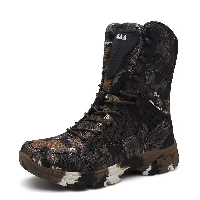 High Quality Waterproof Desert Outdoor Hiking Tactical Combat Boot For Man